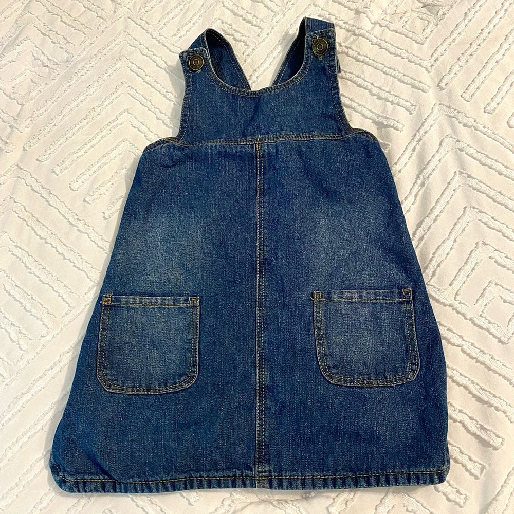 Mud pie denim jumper dress, girls size 2t-3t
